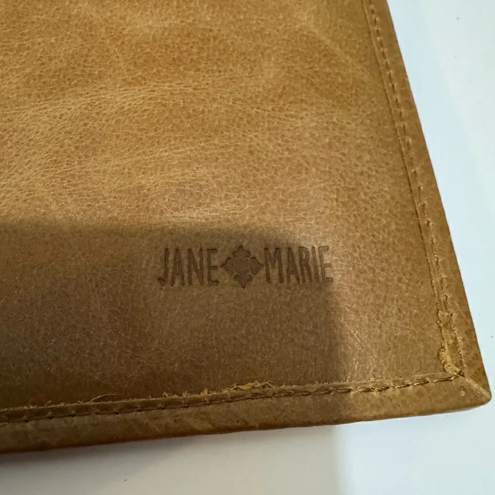 New Jane Marie Wallet Gold Foil Hairon & leather